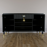 Комод-буфет Elsa Dreams Black с открытыми полками   варинант исполнения - 3 | Loft Concept в Санкт-петербурге