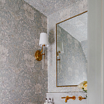 Зеркало прямоугольное в фактурной золотой раме Reflective Fabric варинант исполнения - 4 | Loft Concept в Санкт-петербурге