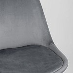 Стул с мягким велюровым сиденьем Arvika Grey варинант исполнения - 7 | Loft Concept в Санкт-петербурге