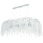 Линейная люстра с хрустальными подвесками Bunch of Crystal Berries Linear Chandelier 16 варинант исполнения - 1 | Loft Concept в Санкт-петербурге