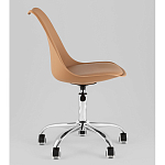 Офисный стул на металлическом основании EGGERY Brown пластик варинант исполнения - 4 | Loft Concept в Санкт-петербурге