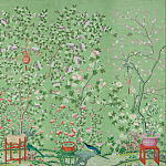 Обои ручная роспись Belvoir Pistachio варинант исполнения - 2 | Loft Concept в Санкт-петербурге