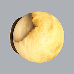 Настенно-потолочный светильник с плафоном в форме шара из алебастра Cryptocrystalline Stone варинант исполнения - 9 | Loft Concept в Санкт-петербурге