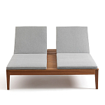 Шезлонг двухместный из эвкалипта Sunset варинант исполнения - 3 | Loft Concept в Санкт-петербурге