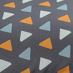 Постельное белье из сатина с принтом треугольники 150х200 см Triangular Dreams варинант исполнения - 2 | Loft Concept в Санкт-петербурге