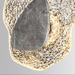 Бра с волнообразным стеклянным плафоном и вставкой из мрамора Liquid Stone варинант исполнения - 5 | Loft Concept в Санкт-петербурге