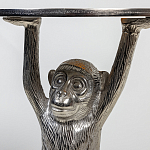 Столик с подстольем в виде обезьянки Bombay Nickel варинант исполнения - 6 | Loft Concept в Санкт-петербурге