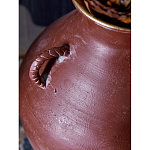 Ваза бордовая с 4-мя фактурными ручками Vase Burgundy Glaze варинант исполнения - 2 | Loft Concept в Санкт-петербурге