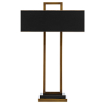 Настольная лампа прямоугольная с черным абажуром Strictness of Forms варинант исполнения - 2 | Loft Concept в Санкт-петербурге