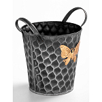 Железное кашпо Gold butterfly design варинант исполнения - 3 | Loft Concept в Санкт-петербурге