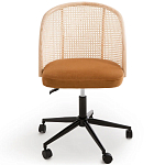 Офисное кресло из велюра и ротанга Eilwen Rattan Wicker Chair варинант исполнения - 2 | Loft Concept в Санкт-петербурге