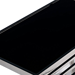 Столик журнальный с черной стеклянной столешницей Embodiment of Contemporary Art  варинант исполнения - 2 | Loft Concept в Санкт-петербурге