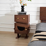 Тумбочка прикроватная с ящиком и дверцей Робот Robot Desk варинант исполнения - 2 | Loft Concept в Санкт-петербурге