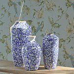 Ваза с синим цветочным узором Blue & White Ornament  варинант исполнения - 4 | Loft Concept в Санкт-петербурге