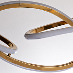 Люстра подвесная золотая в форме изогнутых колец Curved Rings варинант исполнения - 2 | Loft Concept в Санкт-петербурге