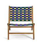 Кресло низкое из массива тика Barbados варинант исполнения - 3 | Loft Concept в Санкт-петербурге