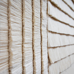 Большое Панно Абстракция белые нити Huipil Wall Hanging варинант исполнения - 2 | Loft Concept в Санкт-петербурге