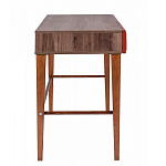 Стол письменный из массива бука с 2-мя ящиками красный Wenge Light варинант исполнения - 2 | Loft Concept в Санкт-петербурге