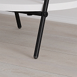 Стол приставной с 2-мя круглыми белыми столешницами ESSEL SIDE TABLE WHITE варинант исполнения - 3 | Loft Concept в Санкт-петербурге