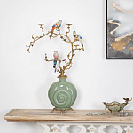 Фарфоровый подсвечник с бронзовым декором Eden Garden варинант исполнения - 4 | Loft Concept в Санкт-петербурге