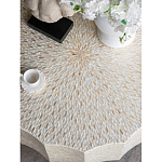Стол кофейный с отделкой раковинами устриц Coastal Charm варинант исполнения - 5 | Loft Concept в Санкт-петербурге