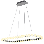 Люстра подвесная светодиодная с круглыми плафонами белого цвета PEARLS Suspension 100  варинант исполнения - 2 | Loft Concept в Санкт-петербурге