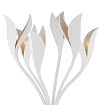 Торшер белый с плафонами в виде лепестков Delicate Flower варинант исполнения - 2 | Loft Concept в Санкт-петербурге