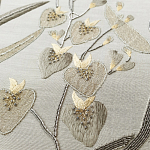 Обои с вышивкой ручной работы Moonlit Garden Original colourway on muslin варинант исполнения - 2 | Loft Concept в Санкт-петербурге