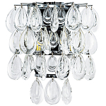Бра с хрустальными подвесками в виде капель Antoine Crystal Drops Chrome Wall Lamp варинант исполнения - 1 | Loft Concept в Санкт-петербурге