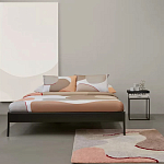 Ковер из хлопка с абстрактным принтом бежевого цвета Elysian Flow Blush варинант исполнения - 5 | Loft Concept в Санкт-петербурге