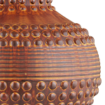 Настольная лампа темно-коричневая с тканевым абажуром в форме конуса Сhieftain варинант исполнения - 1 | Loft Concept в Санкт-петербурге