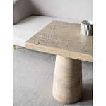 Столик приставной с квадратной столешницей Textured Cream Table варинант исполнения - 6 | Loft Concept в Санкт-петербурге