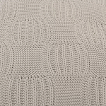 Подушка из хлопка рельефной вязки серого цвета Eden Line варинант исполнения - 3 | Loft Concept в Санкт-петербурге