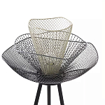 Торшер с трехъярусным плафоном из металлической сетки Metal Mesh Floor Lamp варинант исполнения - 4 | Loft Concept в Санкт-петербурге