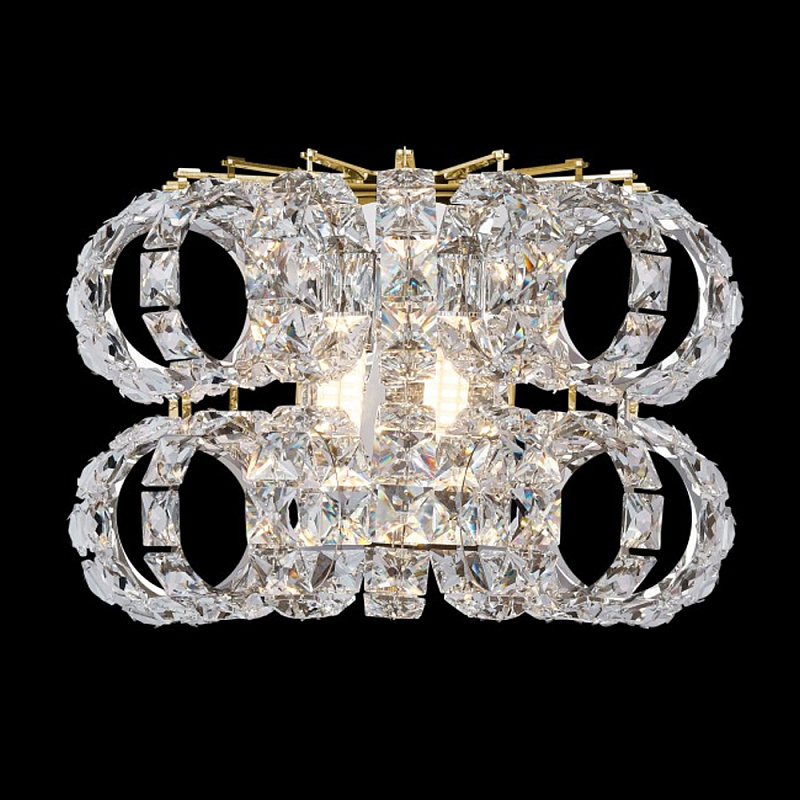Бра с россыпью хрусталя Perfection of Diamonds Золотой Прозрачный Хром Бра с россыпью хрусталя Perfection of Diamonds Золотой Прозрачный Хром в Санкт-петербурге | Loft Concept