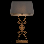 Настольная лампа на ажурном чугунном основании с серым абажуром Openwork Lamp варинант исполнения - 4 | Loft Concept в Санкт-петербурге