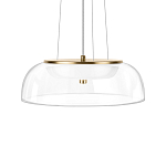 Подвесной светильник  с плоским прозрачным стеклянным плафоном Grada Light варинант исполнения - 4 | Loft Concept в Санкт-петербурге