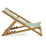 Шезлонг из акации и ткани Argentina варинант исполнения - 5 | Loft Concept в Санкт-петербурге