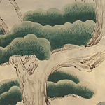 Обои ручная роспись Bamboo River Blossom Original colourway on Brushed Gold gilded paper варинант исполнения - 1 | Loft Concept в Санкт-петербурге