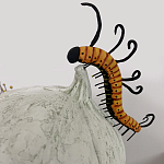 Статуэтка фантастический фрукт Exotic Tropical Fruit orange and white 67 варинант исполнения - 3 | Loft Concept в Санкт-петербурге