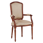 Стул с подлокотниками из натурального бука бежевый Solid Luxury варинант исполнения - 2 | Loft Concept в Санкт-петербурге