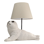 Настольная лампа в детскую Белый морской котик варинант исполнения - 1 | Loft Concept в Санкт-петербурге