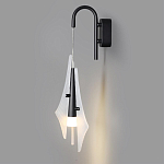 Бра черного цвета с плафоном из рельефного стекла Glass Pod варинант исполнения - 4 | Loft Concept в Санкт-петербурге