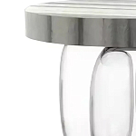 Дизайнерский журнальный стол на 3-х овальных прозрачных ножках Tukutic варинант исполнения - 1 | Loft Concept в Санкт-петербурге