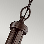 Люстра подвесная с двойным круглым плафоном из органзы и матового стекла Kichler варинант исполнения - 7 | Loft Concept в Санкт-петербурге