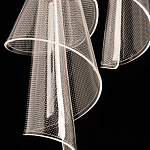 Люстра каскадная с 10-ю прозрачными плафонами Wave Line варинант исполнения - 9 | Loft Concept в Санкт-петербурге