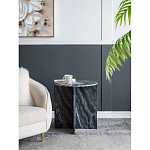 Столик кофейный с столешницей из черного мрамора Compact Black Marble Table варинант исполнения - 8 | Loft Concept в Санкт-петербурге