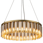 Люстра со стеклянными цилиндрическими плафонами Luminous Cylinders Amber Round варинант исполнения - 3 | Loft Concept в Санкт-петербурге