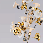 Торшер в виде белых и золотых цветов каллы Refined Taste of Light варинант исполнения - 3 | Loft Concept в Санкт-петербурге