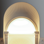 Встраиваемый в стену гипсовый светильник под покраску с арками и рельефными колоннами Antiquity Athena варинант исполнения - 7 | Loft Concept в Санкт-петербурге